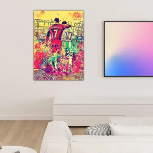 CR7 Ronaldo & Messi the Goat Poster