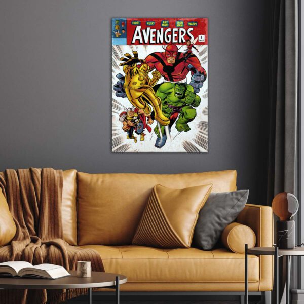 Marvel : Vintage Avengers Poster