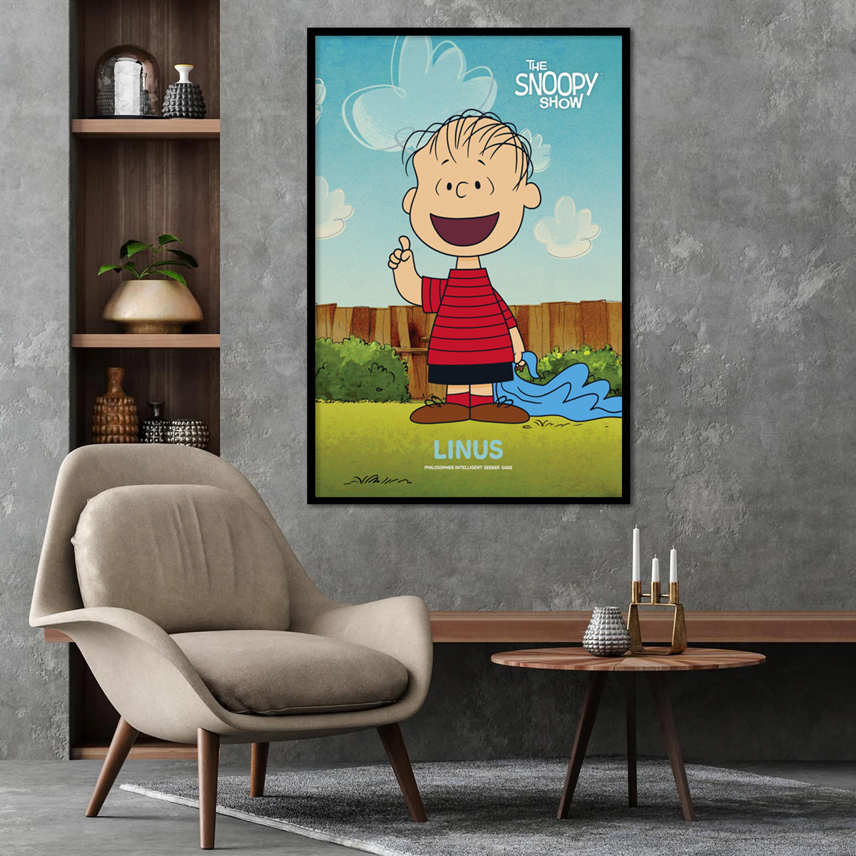 Linus Snoopy Show Peanuts Poster