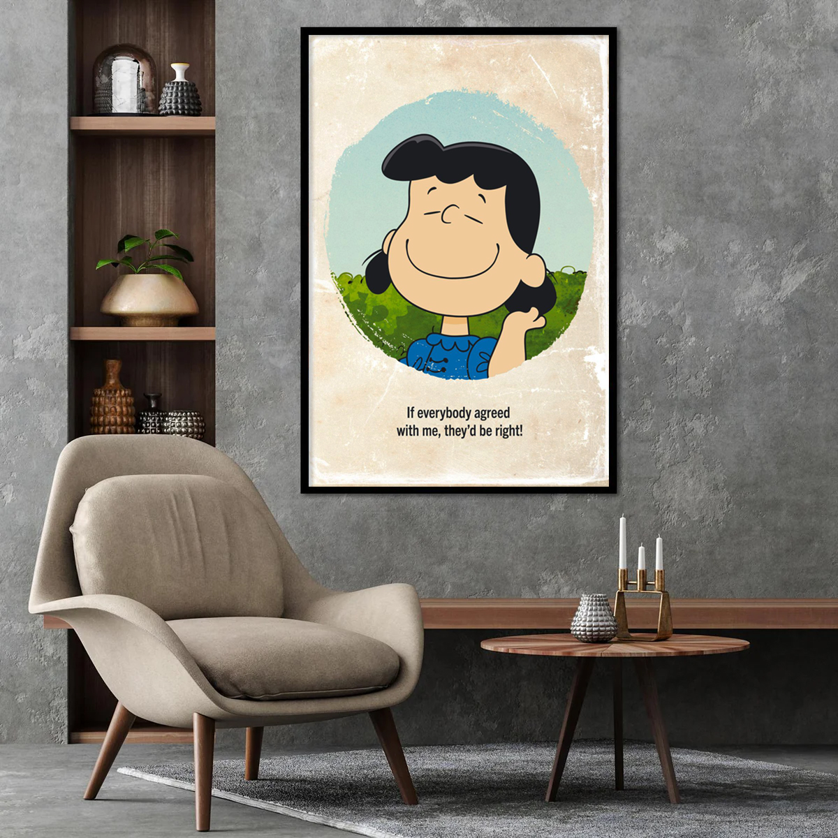 Lucy quote Peanuts Poster