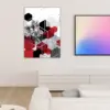 Red Geometric Hexagon Poster