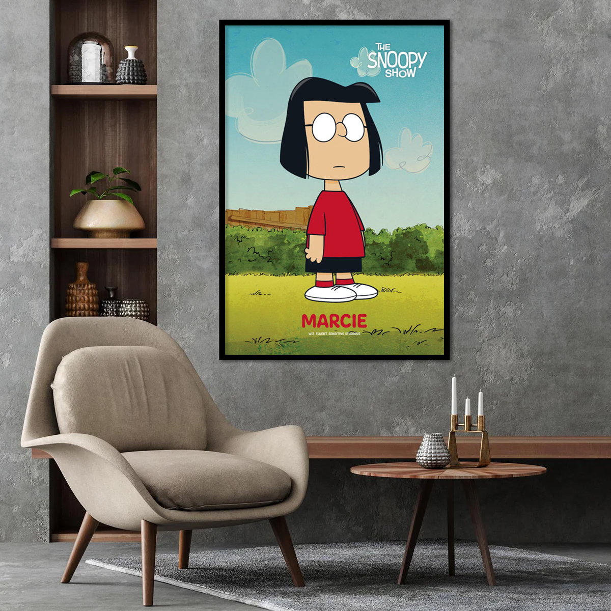 Marcie Snoopy Show Peanuts Poster
