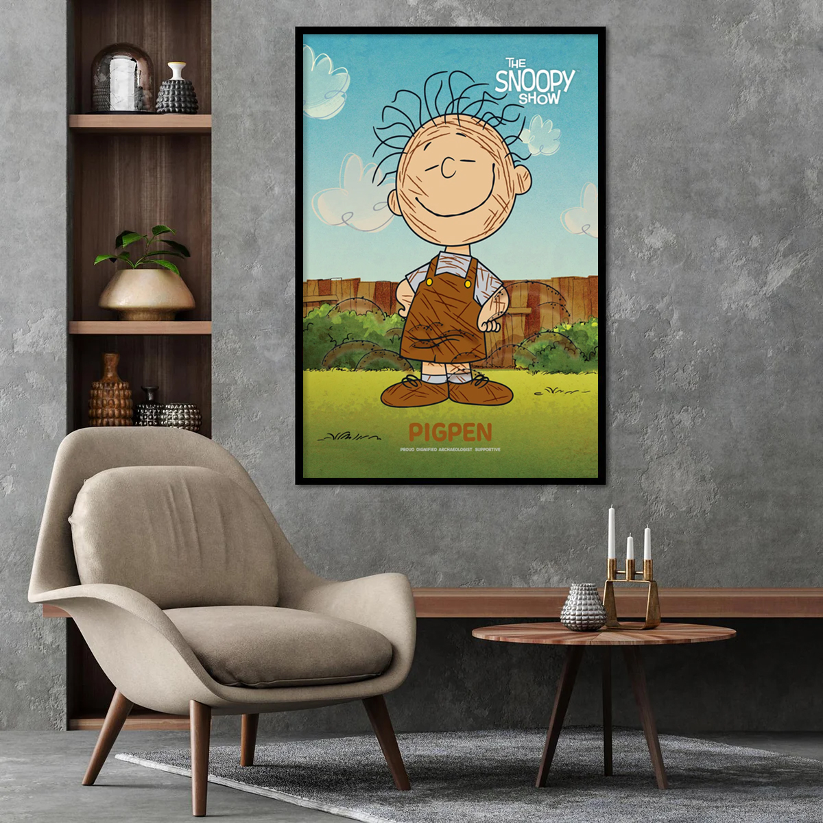 Pigpen Snoopy Show Peanuts Poster