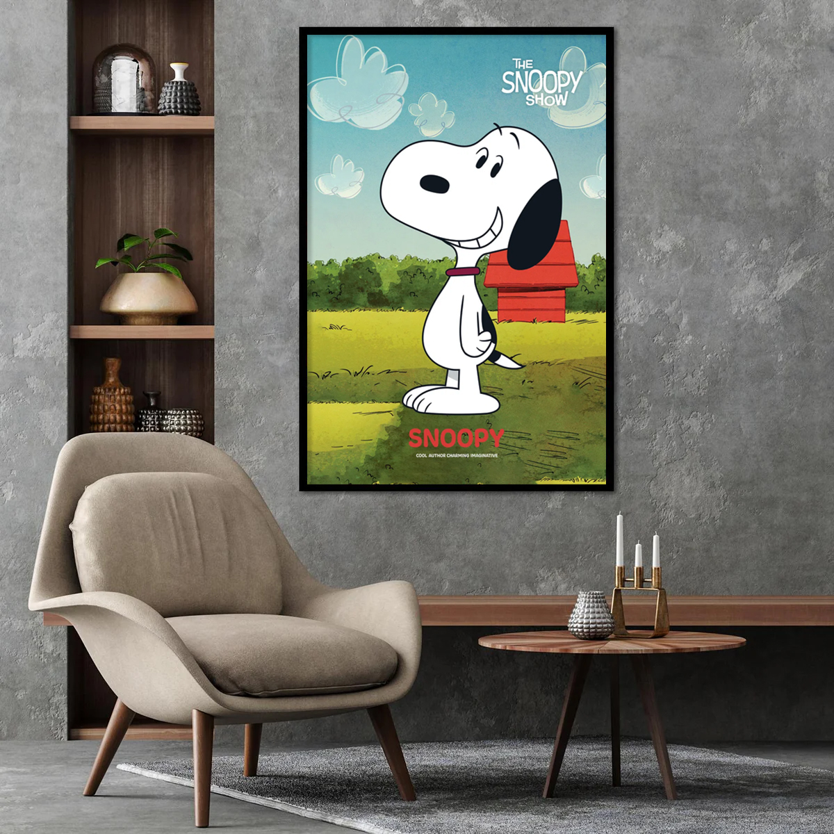 Smiling Snoopy Peanuts Poster
