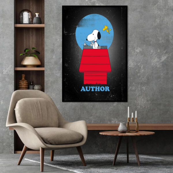 Snoopy Author Peanuts Poster