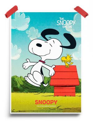 Snoopy Jump Peanuts Poster