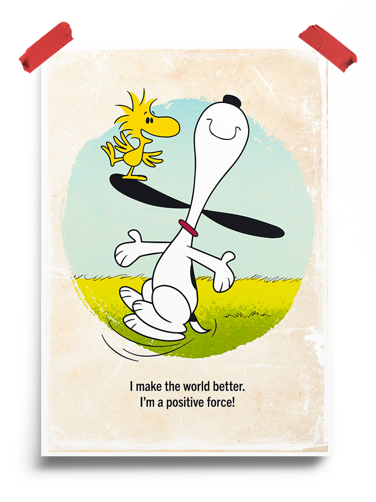 Snoopy quote Peanuts Poster