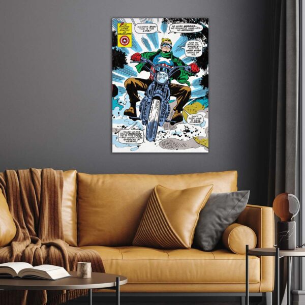Marvel Comics Soldier Vintage Captain America Poster