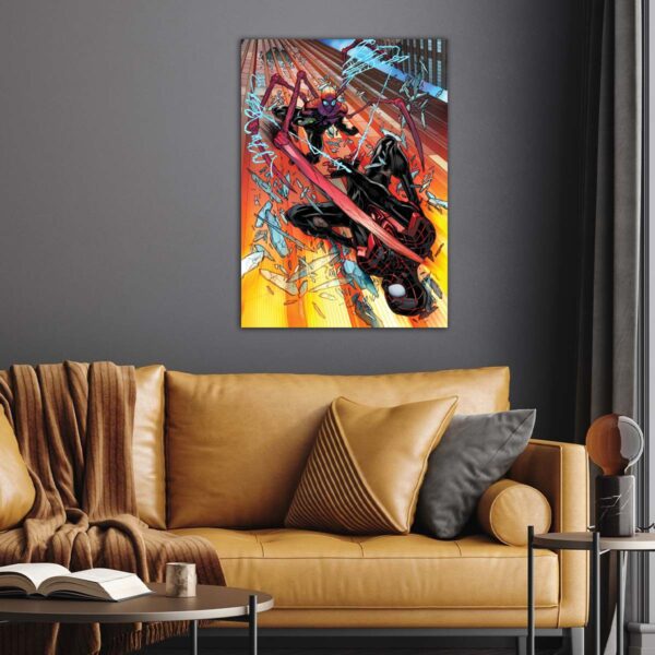 Marvel Comics Black vs Spider Man Poster