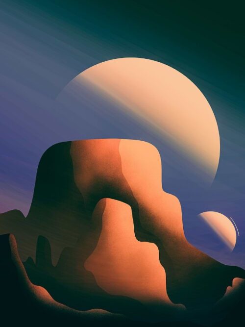 2 Moons Of Mars Poster