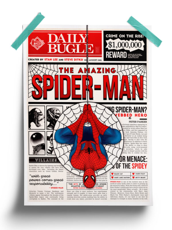The Amazing Spider-Man (Tribute Paper) - Spider man Official Poster