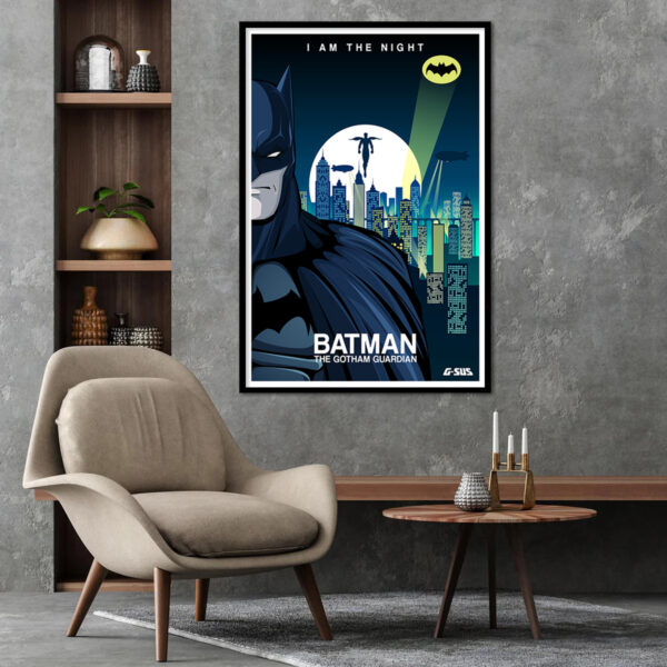 Batman Comic Art Poster