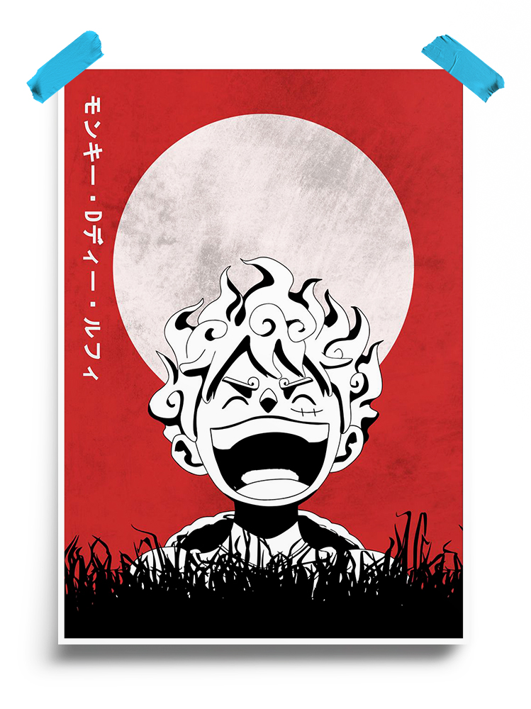 One Piece Gear 5 Luffy anime Poster