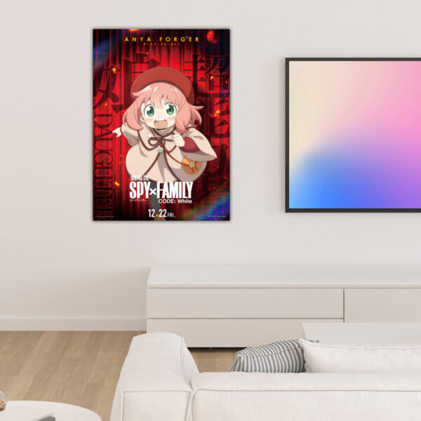 Red Anya Forger Spy x Family Code White Official Poster