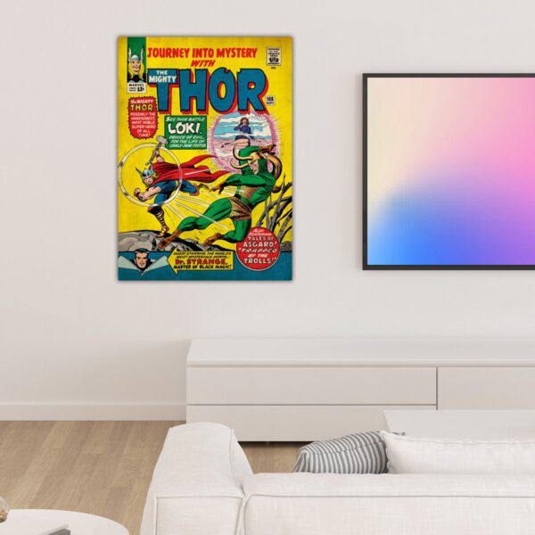 Marvel : Vintage Loki vs Thor Poster