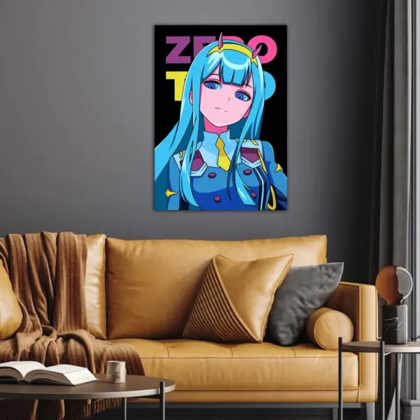 Darling in the Franxx | Zero Two Pop art anime Poster