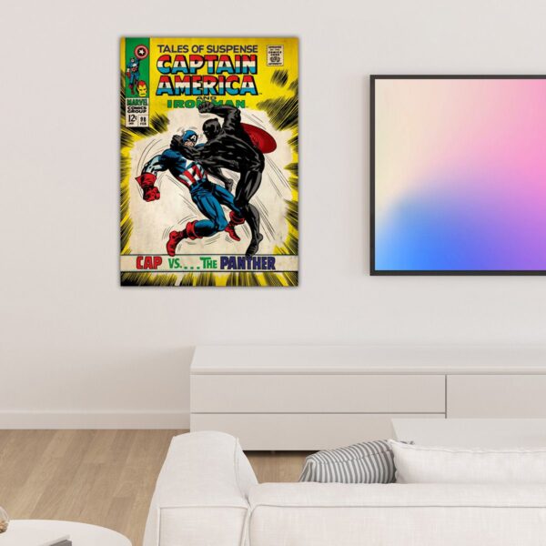 Marvel Comics Captain America vs Black Panther Poster