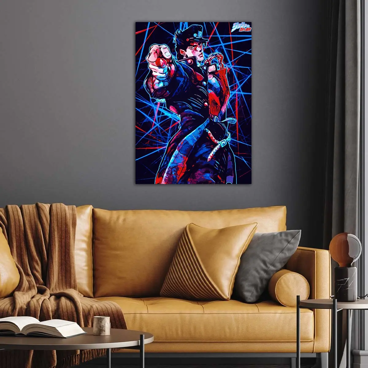 JoJo's Bizarre Adventure | Retro Jotaro Kujo vintage anime Poster
