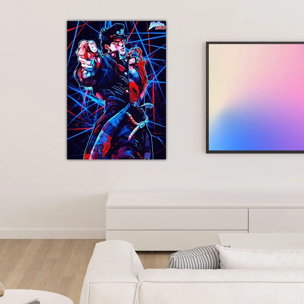 JoJo's Bizarre Adventure | Retro Jotaro Kujo vintage anime Poster