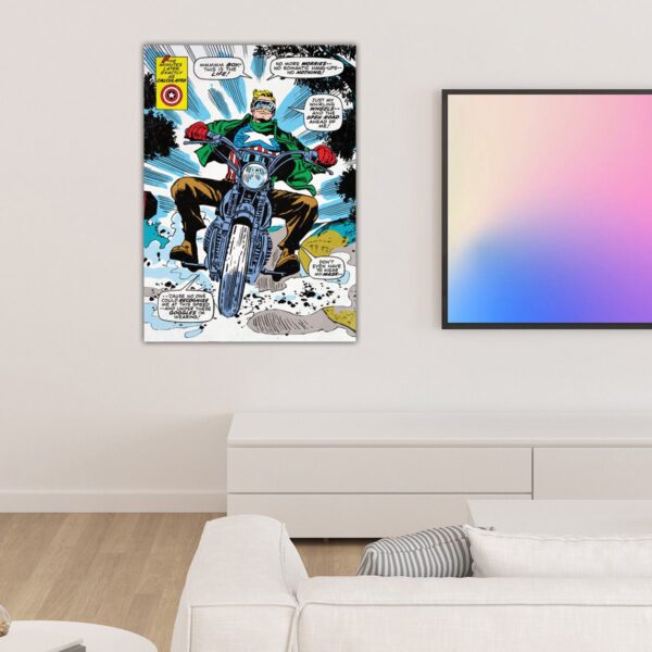Marvel Comics Soldier Vintage Captain America Poster