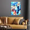 Dragon Ball | Blue Goku and Vegeta anime Poster