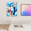 Dragon Ball | Blue Goku and Vegeta anime Poster