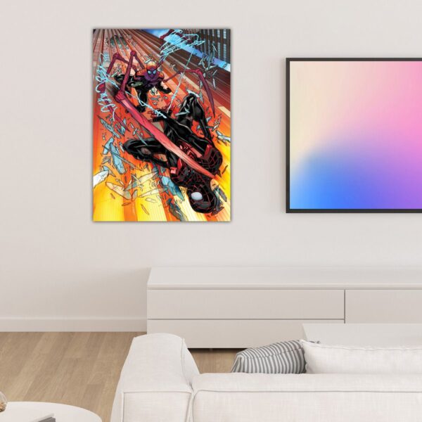 Marvel Comics Black vs Spider Man Poster