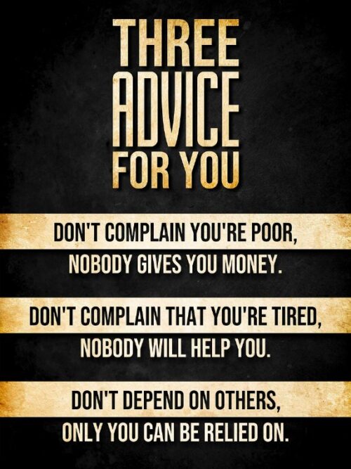 3 Advice For You Poster