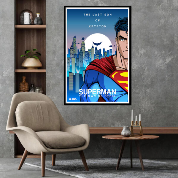 Superman Comic Art Poster