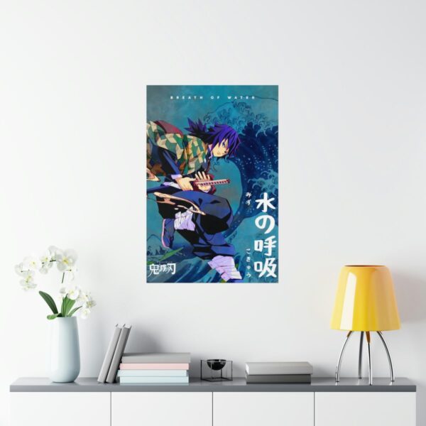 43150-114.jpg Breath of Water Giyu Tomioka Kimetsu no Yaiba Poster