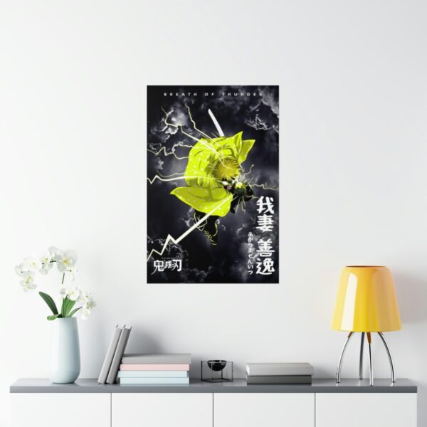 43150-58.jpg Zenitsu Agatsuma - Kimetsu no Yaiba Poster