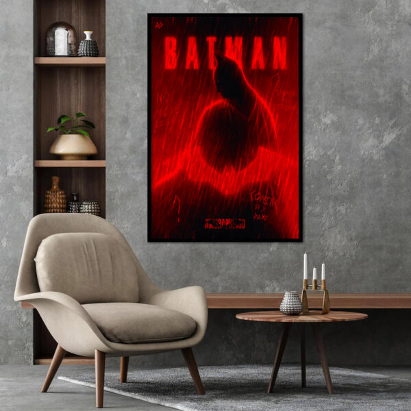 Red Rain Batman Poster