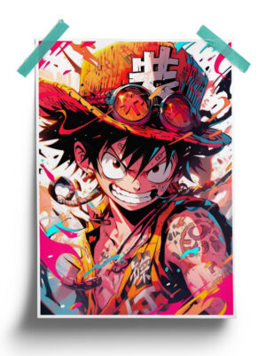 Colorful Straw Hat - One Piece Poster