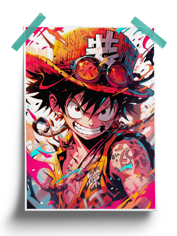 Colorful Straw Hat - One Piece Poster