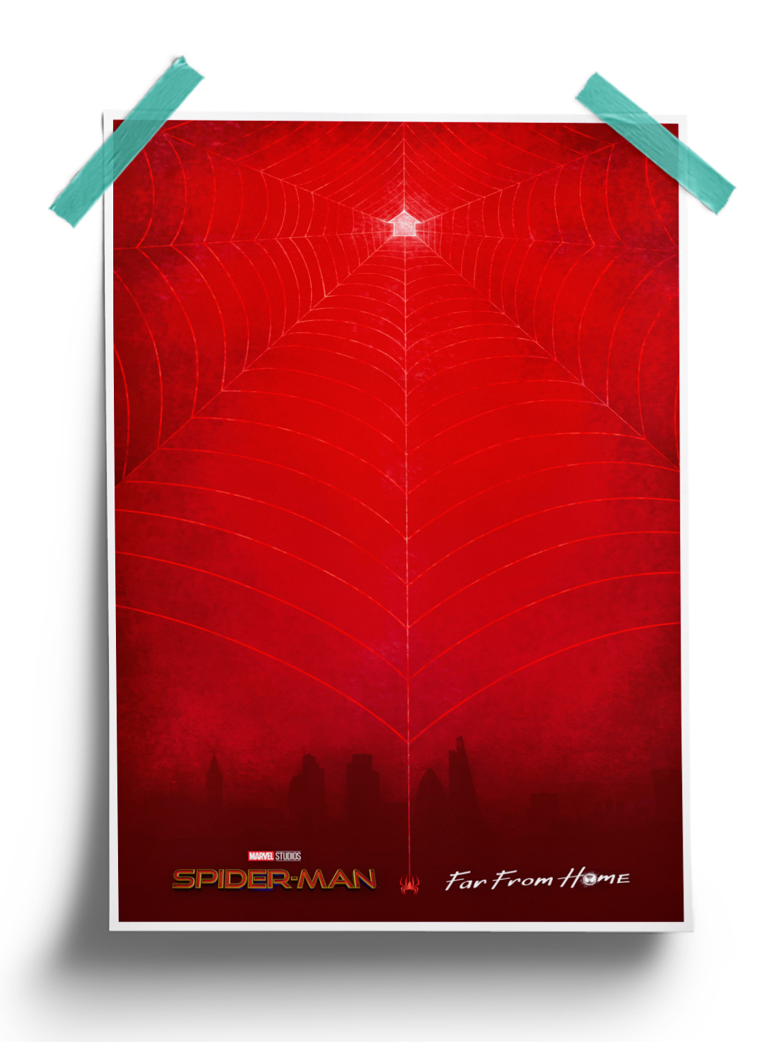 Far from Home Web - Spider man Official Poster