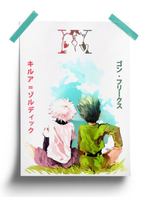 Hunter x Hunter | Gon x Killua Paint anime Poster