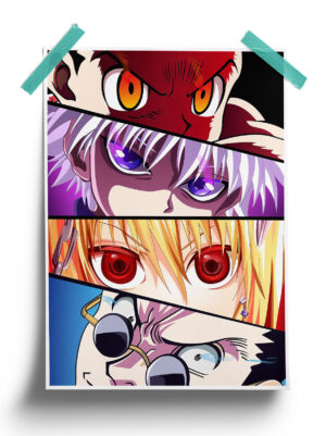 Hunter x Hunter | Gon x Kurapika x Leorio x Killua anime Poster