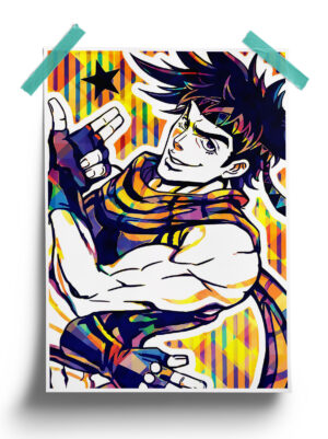 JoJo's Bizarre Adventure | Joseph Joestar anime Poster