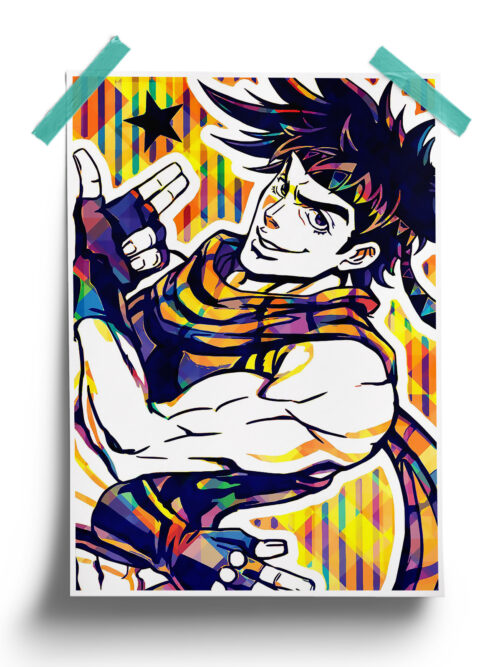JoJo's Bizarre Adventure | Joseph Joestar anime Poster