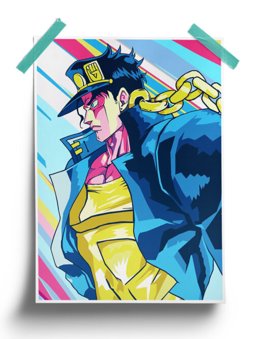 JoJo's Bizarre Adventure | Lofi Jotaro Kujo anime Poster
