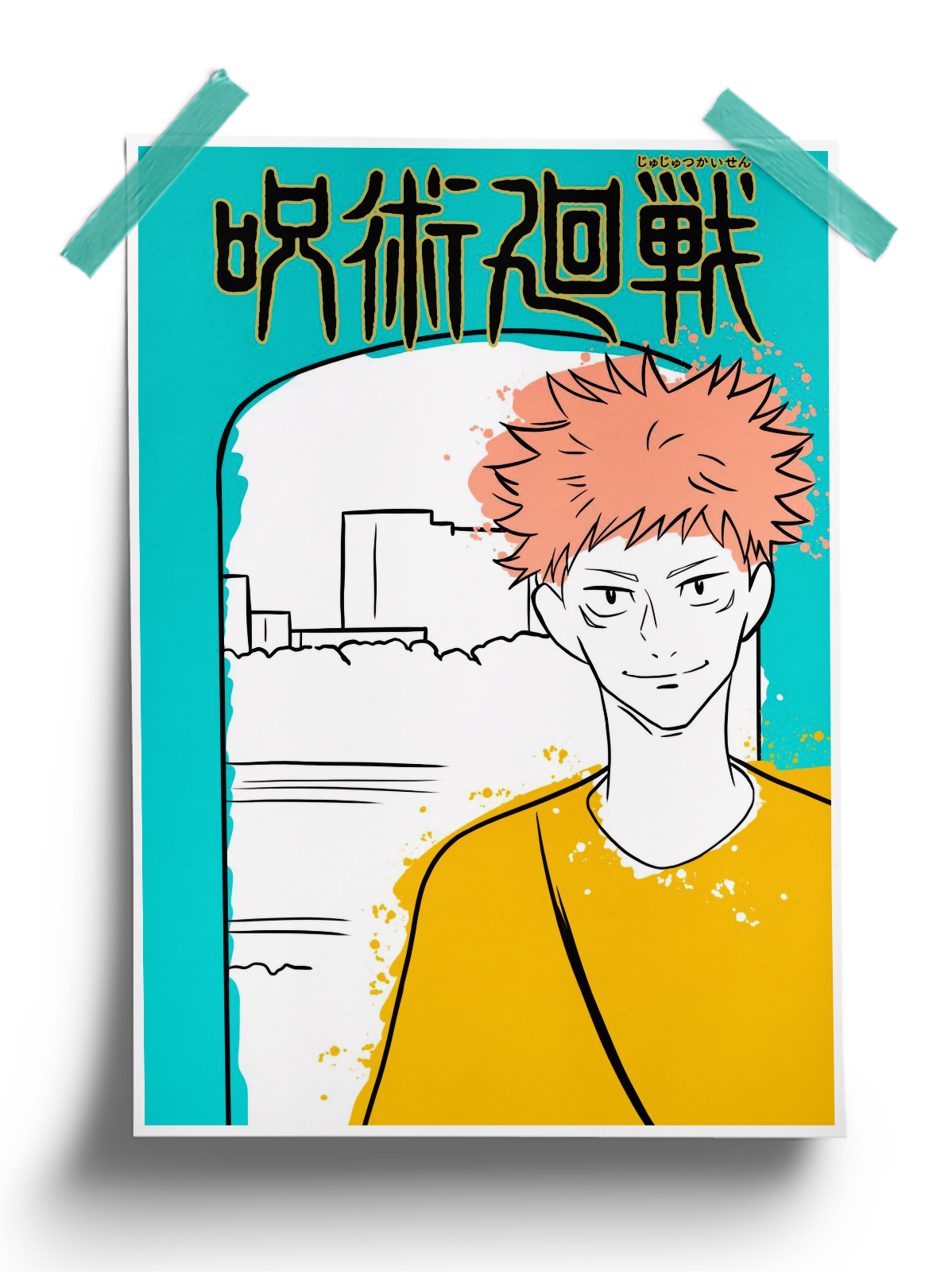 Jujutsu Kaisen | Yuji Itadori High Schooler anime Poster