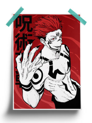 Jujutsu Kaisen | Demon Ryomen Sukuna anime Poster