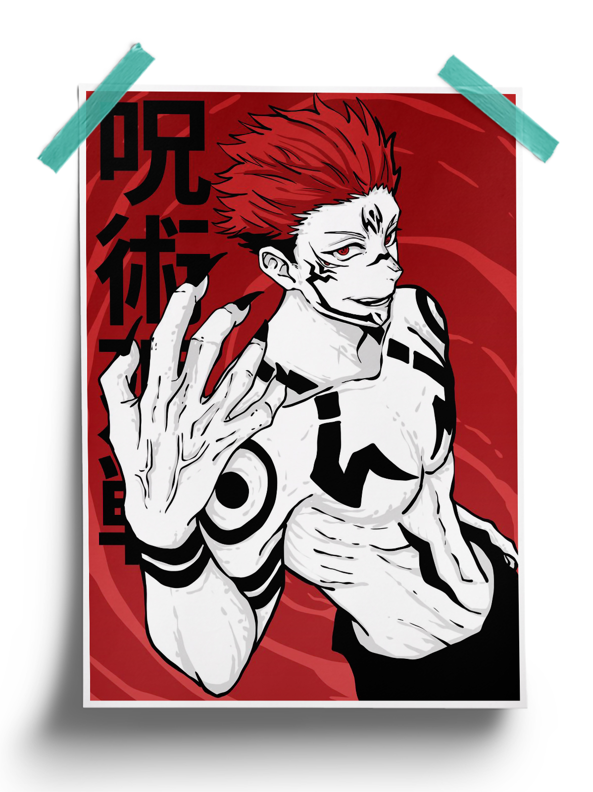 Jujutsu Kaisen | Demon Ryomen Sukuna anime Poster
