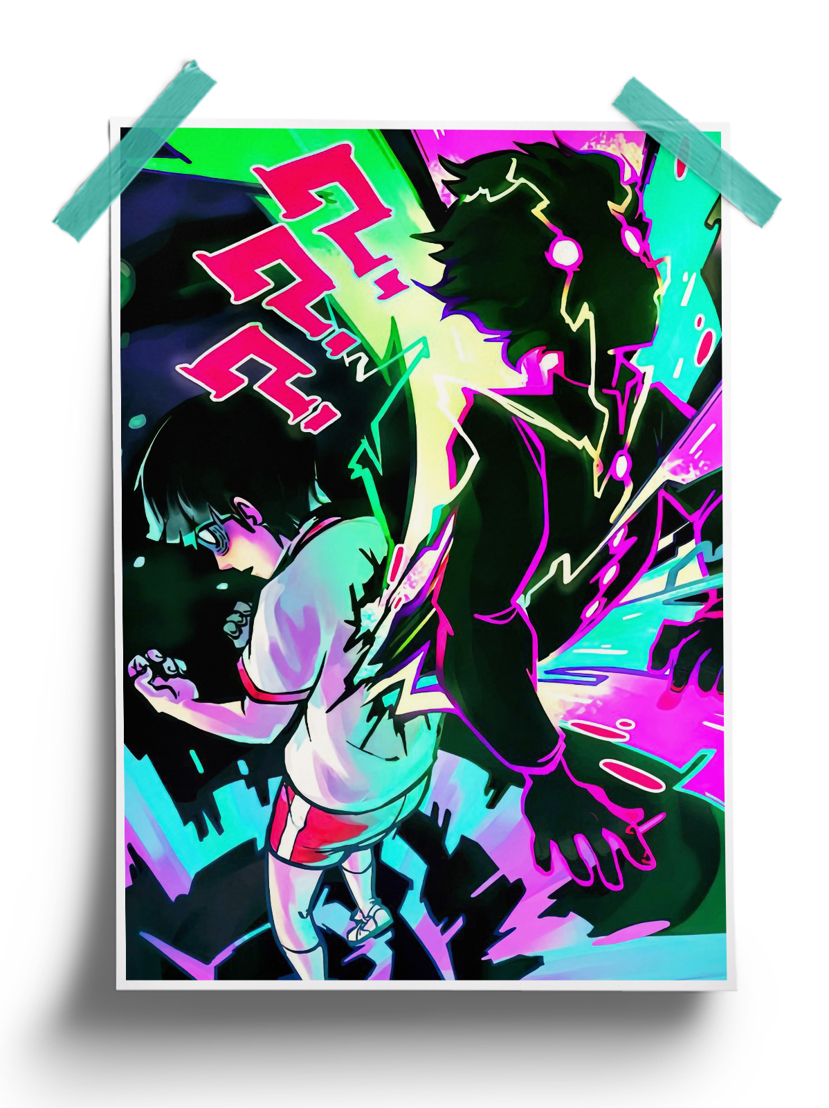 Mob Psycho 100 | Mob Leveling Up anime Poster