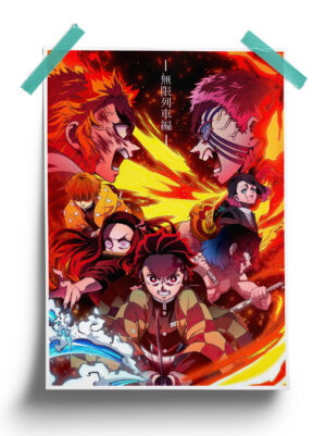 Demon Slayer | Mugen Train anime Poster