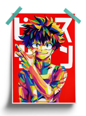 My Hero Academia | Izuku Midoriya Pop art anime Poster