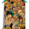 My Hero Academia vintage anime Poster