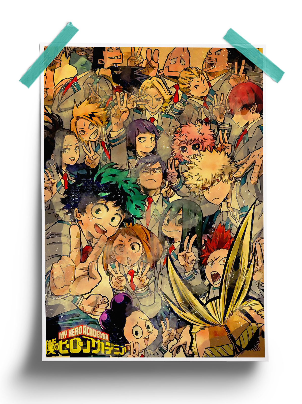 My Hero Academia vintage anime Poster