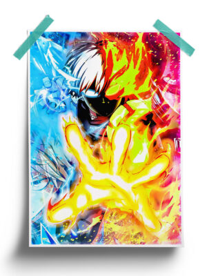 My Hero Academia | Shoto Todoroki anime Poster