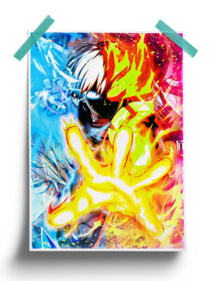 My Hero Academia | Shoto Todoroki anime Poster
